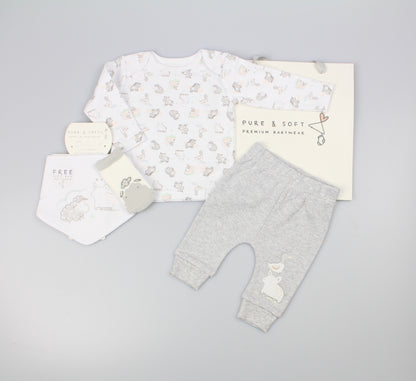 4pc Gift Set w/Bag - Sheep/Duck (0-6m) (PK6) M15871