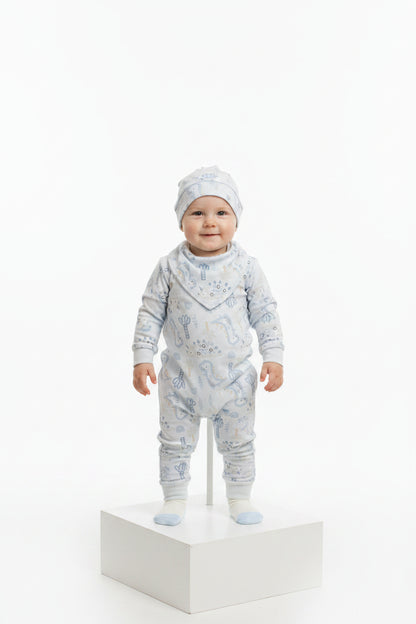 4pc Gift Set w/Bag - Dino (0-6m) (PK6) M15872