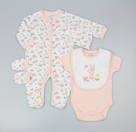 5pc Gift Set - Pink Bunny (0-9m) (PK6) M15902