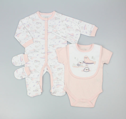 5pc Gift Set - Pink Sealion (0-9m) (PK6) M15903
