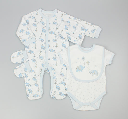 5pc Gift Set - Sky Elephants (0-9m) (PK6) M15905