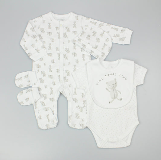 5pc Gift Set - Tiny Teddy Club (0-9m) (PK6) M15911