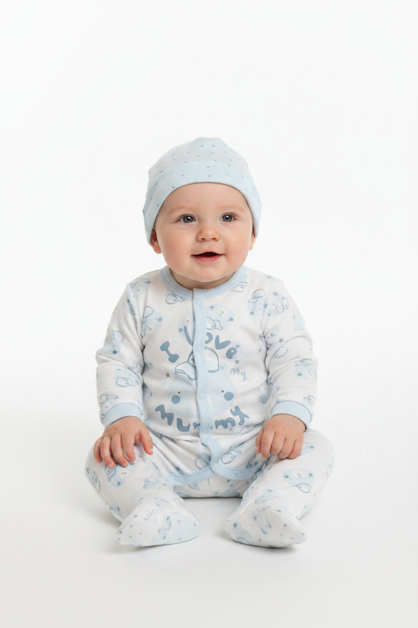 5pc Gift Set - Blue/I Love My Mummy (0-9m) (PK6) M15914