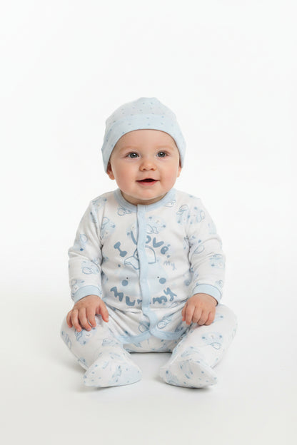 5pc Gift Set - Blue/I Love My Mummy (0-9m) (PK6) M15914