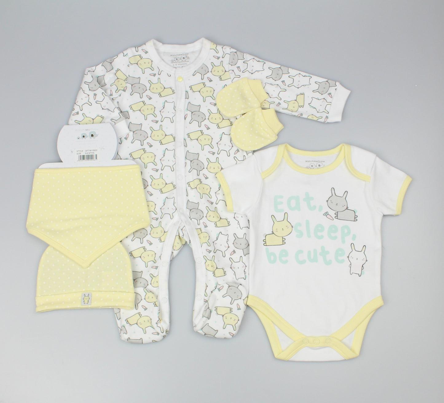 5pc Gift Set - Eat,Sleep,Be Cute (0-9m) (PK6) M15922