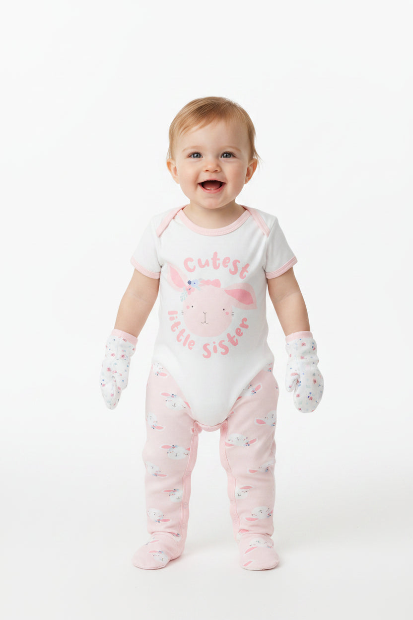 5pc Gift Set - Cutest Little Sister (0-9m) (PK6) M15924
