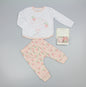 4pc Outfit with Wrist Rattles Gift Set - Pink Strawberry (PK6) (0-9m) N14703