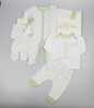 7pc Baby Mesh Bag Gift Set - Green Dino PK6) (0-6m) N14708
