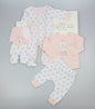 7pc Baby Mesh Bag Gift Set - Pink Teddy (PK6) (0-6m) N14710