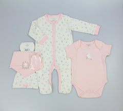 5pc Gift Set - Pink Teddy (0-9m) (PK6) N14775