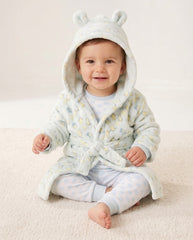 Baby Plush Fleece Gown Set - Blue Jungle (PK4) (3-24m) N34654