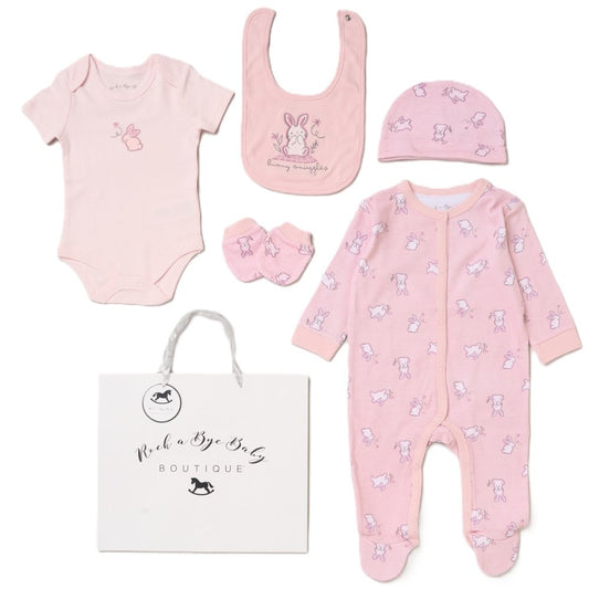 6pc Baby Mesh Bag Gift Set - Bunny (PK4) (NB-6m) H12677NB