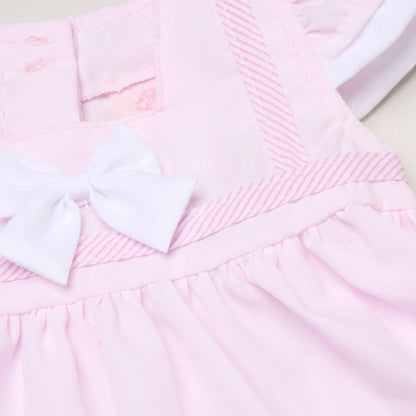 Baby Girls Dress, Pant & Headband Set - Lemon/Pink Bow (9-24m) (PK6) H12801INF