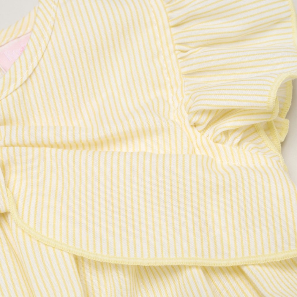 Baby Girls Dress, Pant & Headband Set - Lemon/Pink (0-9m) (PK6) H12803NB