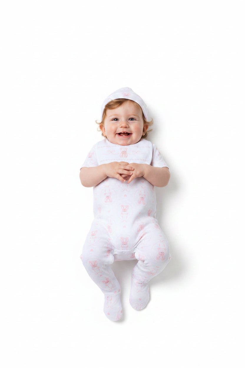 6pc Baby Mesh Bag Gift Set - Pink Teddy (PK4) (NB-6m) H12813NB