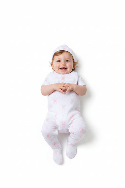 6pc Baby Mesh Bag Gift Set - Pink Teddy (PK4) (NB-6m) H12813NB