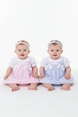 Baby Girls Dress, Pant & Headband Set - Double Bow (0-9m) (PK6) H12815NB