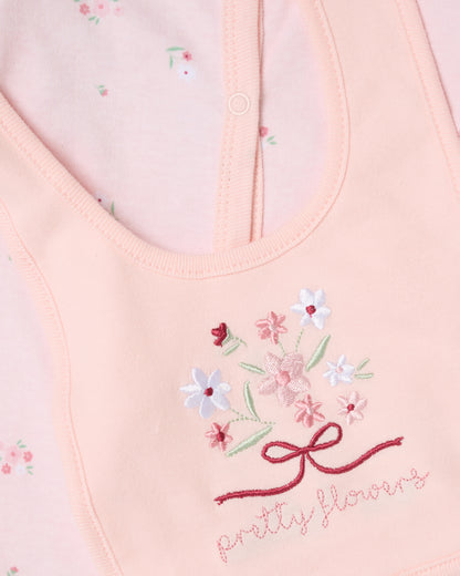 5pc Baby Mesh Bag Gift Set - Pretty Flowers (PK4) (NB-6m) H13290NB