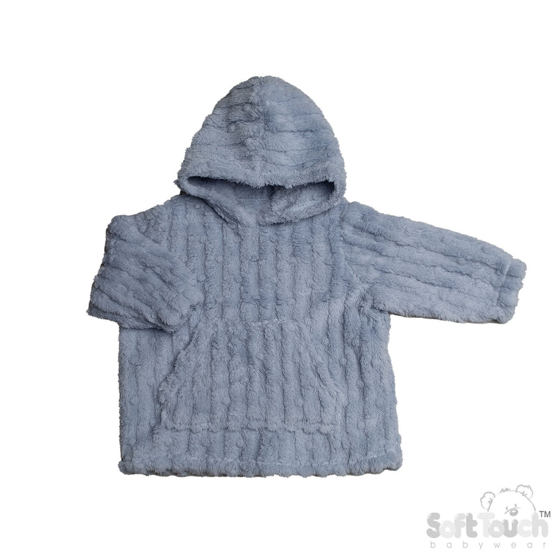 DUSTY BLUE BUBBLE SHERPA HOODIES (6m-3y)(PK6) HD118-DB