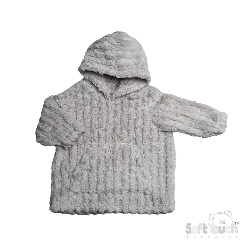 GREY BUBBLE SHERPA HOODIES (6m-3y)(PK6) HD118-G
