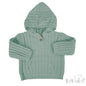 Cable Knit Hoodie - Sage Green (6-24m) (PK6) HD18-SG