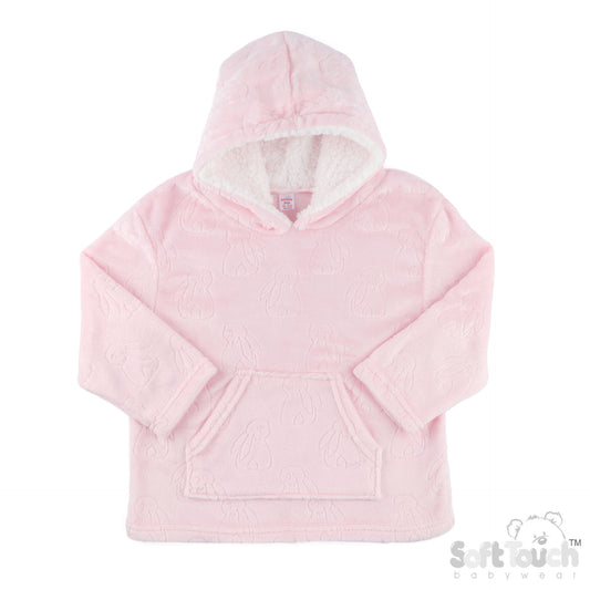 Embossed Hoodies - Pink/Bunny (2-4yrs) (PK4) HD305P