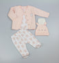 4pc Quilted Jacket Set - Heart Bunny (PK6) (0-6m) N14729
