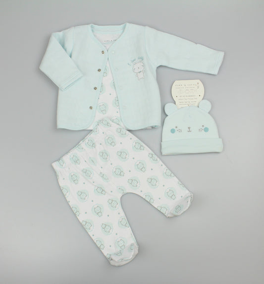 4pc Quilted Jacket Set - "I Love Daddy" (PK6) (0-6m) N14731