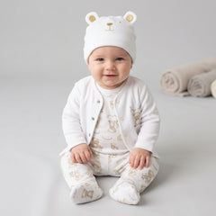4pc Quilted Jacket Set - Teddies/Beige (PK6) (0-6m) N14734