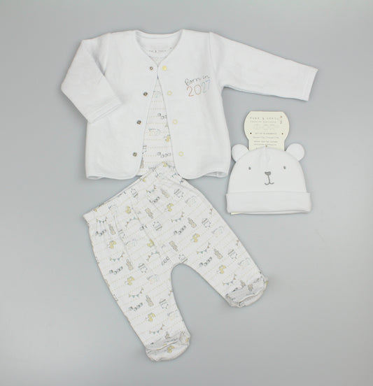 4pc Quilted Jacket Set - "Born in 2027" (PK6) (0-6m) N14736