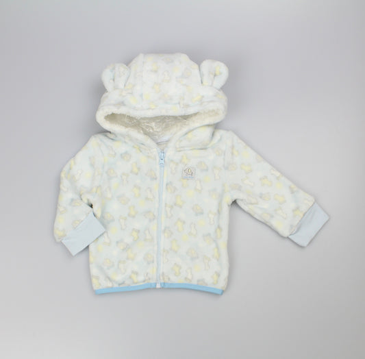 Baby Fleece Zipped Jacket - Blue Jungle (6-24m) (PK6) N34669