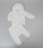 Baby 2pc Cotton Rib Jacket/Jogger Set - Taupe (0-6m) (PK6) J13813