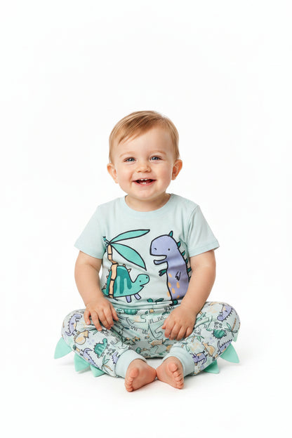 Baby Boys T-Shirt & Jog Pant Set - Dino (1-2yrs) (PK6) J33893