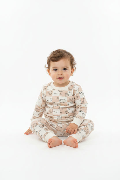 Baby Boys Top & Jog Pant Set - Smileys (1-2yrs) (PK6) J33896