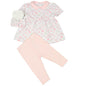Baby Girls 3 Piece Outfit Tunic, Headband & Leggings - 0-6 Months (M14267)