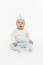 Baby Boys Waffle Fabric Top, Pant, Hat & Socks Outfit (PK6) (0-9M)- M15985