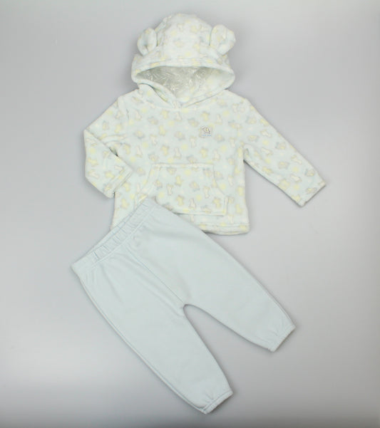 Baby  2pc Hoodie & Bottom Set - Blue Jungle (PK6) (6-24m) N34675
