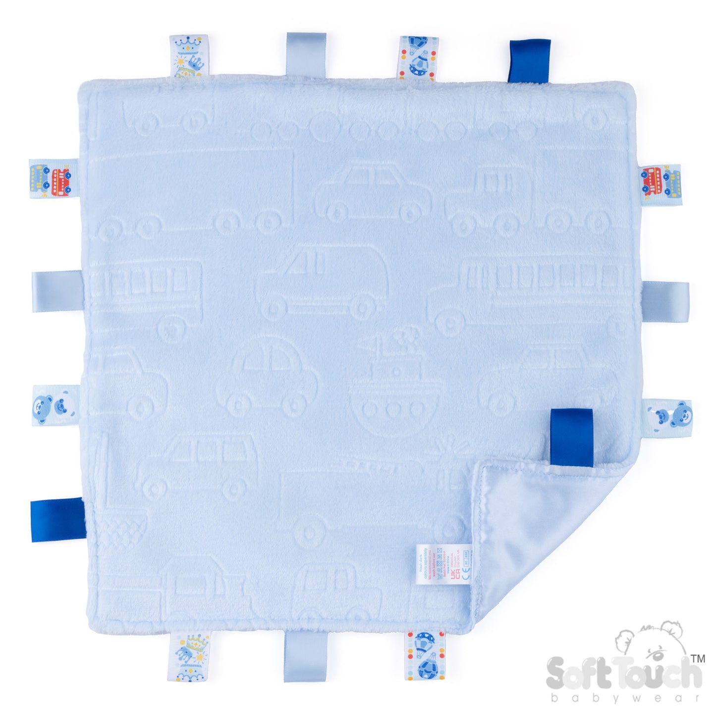 Embossed Taggie Comforter - Blue (PK12) RC305-b