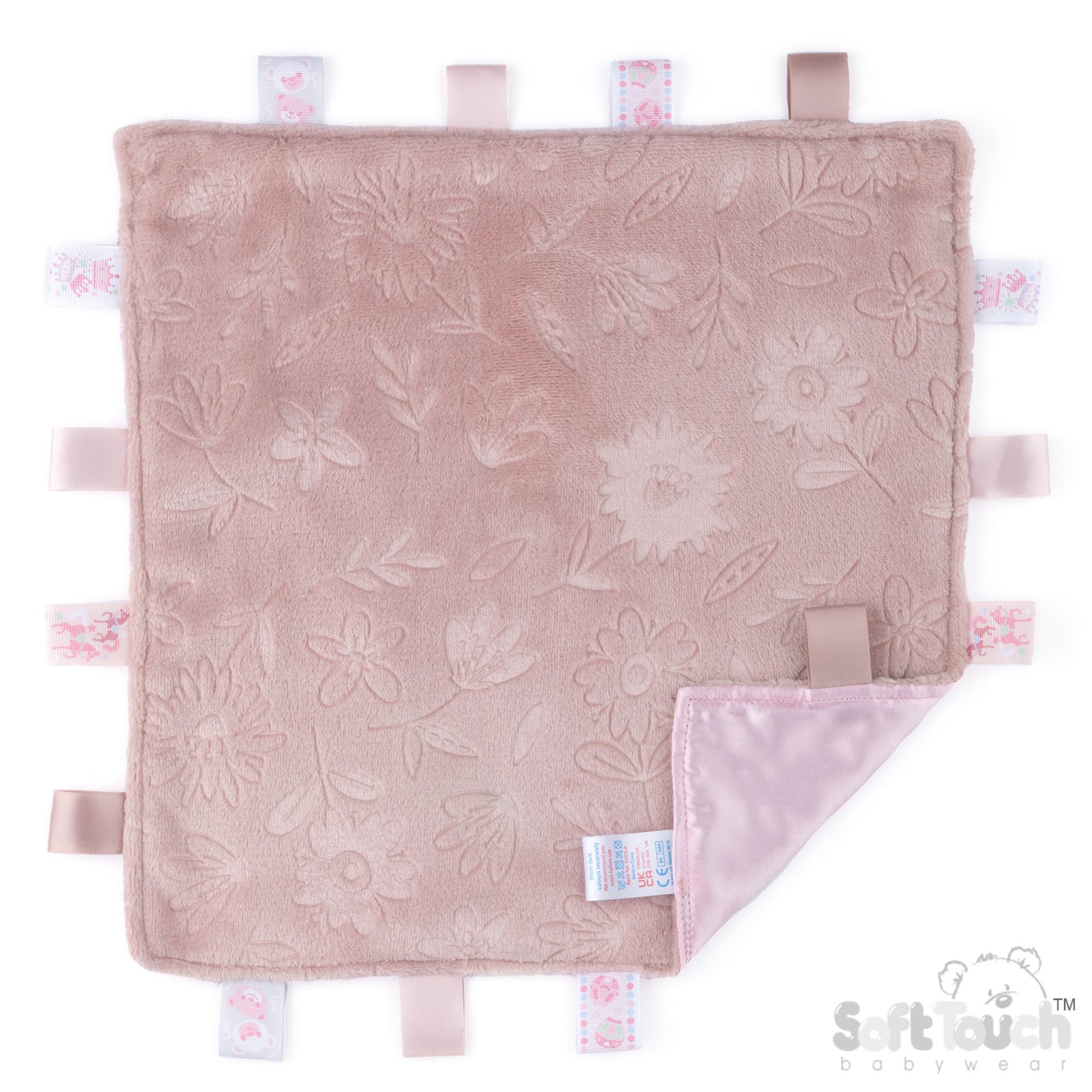 Embossed Taggie Comforter - Dusty Pink (PK12) RC305-DP