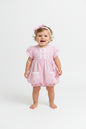 2pc Baby Girls Romper Set - Pink (0-9m) (PK6) - K14236