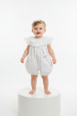 2pc Baby Girls Romper Set - White (0-9m) (PK6) - K14238