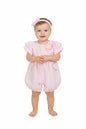 2pc Baby Girls Romper Set - Pink (0-9m) (PK6) - K14240