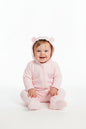 Baby Plain Hooded All in One - Pink (0-9m) (PK6)  M15951