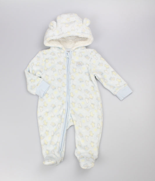 Baby Fleece Pram set - Blue Jungle (PK6) (3-12m) N24663