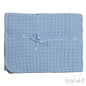 Blue Waffle Shawl - Ribbon (95x95cm) (PK4) SH12-B