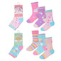 Baby Girls 3 Pack Socs - Rainbow/Unicorn (PK12) (3-5.5) SK750