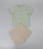 Baby Boys 2pc Shirt/Shorts Set - Sage (1-2y) (PK6) J33823