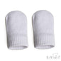 White Brushed Cotton Knit Mittens (NB-12) (PK12) BM704W