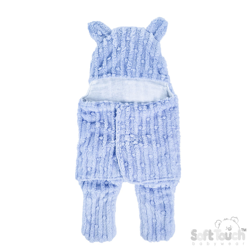 BLUE BUBBLE SHERPA SWADDLE WRAP (NB-6 Months) (PK4) SW118-B