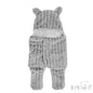 GREY BUBBLE SHERPA SWADDLE WRAP (NB-6 Months) (PK4) SW118-G